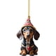 thumbnail image 2 of Adorno de perro de dibujos animados colgante acrílico navideño suministros para fiesta en casa (C-1), 2 of 2