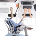 thumbnail image 4 of Almohadillas para reposabrazos de silla (paquete de 2), cómodo cojín para silla de juegos de computadora, soporte para codo extraíble y lavable, alivio de presión del antebrazo, negro, 4 of 5