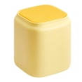 thumbnail image 1 of Ouitble Poubelle De Bureau, Mini Poubelle à Pression Avec Couvercle Pour la Maison, la Chambre à Coucher Et le Bureau(Jaune), 1 of 12