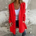 thumbnail image 4 of IMENGL Manteau trench long Décontracté à Capuche à Simple Boutonnage Automne Hiver, Rouge 5TG, Taille M-5TG, 4 of 7