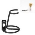 thumbnail image 4 of Soporte Para Brochas De Afeitar, Soporte Para Maquinilla De Afeitar, Herramienta De Afeitado Antideslizante De Secado Rápido, Estética Mecánica De Metal Negro Mate Para Baño, 4 of 8