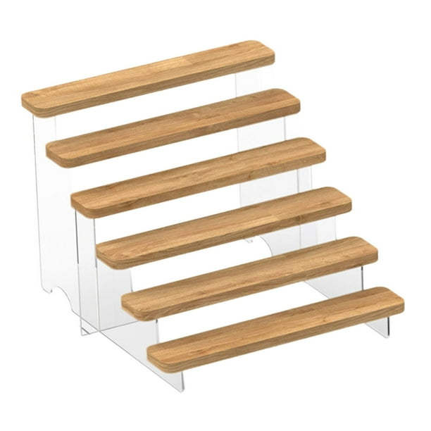 Organizador de acrílico para exhibidores, botellas, frascos, maquillaje, figuras y juguetes. 6 capas