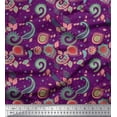 thumbnail image 1 of Soimoi Cotton Duck Fabric Paisley & Floral Artistic Fabric Prints By Yard 42 Inch Wide, 1 of 3