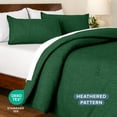 thumbnail image 3 of Bare Home Down Alternative Comforter Set - 3-Pieces - All Seasons - Queen, Heather Forest Green, 3 of 5