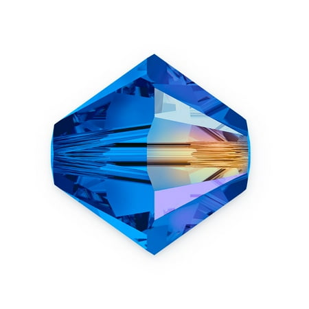 Ab 5301 Bicone - Swarovski Crystal Bicone Beads 5301 3mm Sapphire AB (Package of 10)