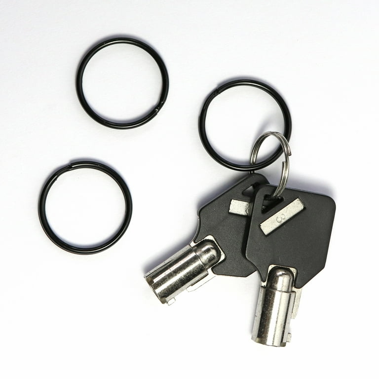 Key Rings Key Chain Metal Split Ring Bulk (Round Edged 1 Inch Diameter)  100pcs, for Home Car Keys Organization, Arts & Crafts, Lanyards, Lead Free