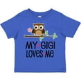 thumbnail image 3 of Inktastic My Gigi Loves Me Girl Owl Girls Toddler T-Shirt, 3 of 5