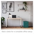 thumbnail image 4 of Bowery Hill 18"D 2 Drawer Letter Width Metal Vertical File Cabinet-Teal, 4 of 18