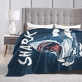 thumbnail image 4 of Kll Fleece Blanket Plush Throw Blanket Shark,Soft Fuzzy Cozy Flannel Blanket For Couch Sofa Bed.(60"X50"), 4 of 9