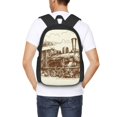 thumbnail image 4 of Balery Train Mochila para hombre y mujer - Tela Oxford 600D resistente - Gran capacidad, resistente al agua, ideal para la escuela, viajes y senderismo, 4 of 6
