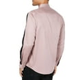 thumbnail image 2 of I.N.C Mens Velvet Stripe Button Up Shirt, Pink, X-Large, 2 of 3