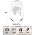 thumbnail image 3 of C&M Personal Gifts 17 oz Elephant Stemless Wine Glass - Elephant Themed Gift (Style E4), 3 of 5