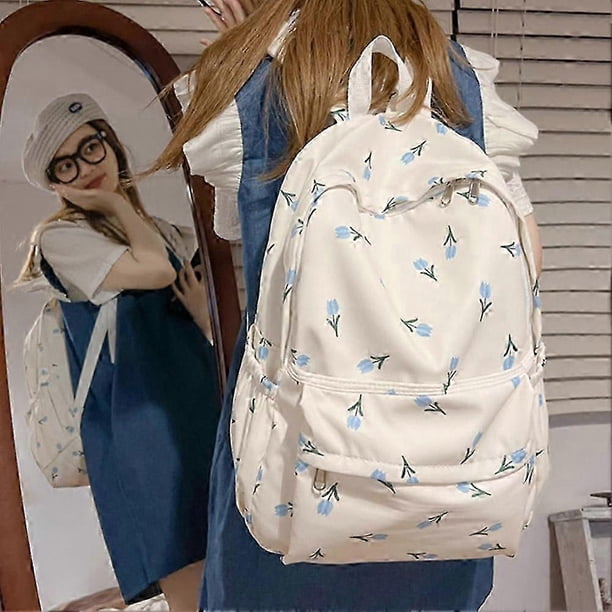 Mochila impermeable de nailon para mujer, antirrobo, bandolera informal de gran capacidad.