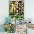 thumbnail image 3 of Designart 'Autumn Forest With A Large Tree' Lake House Framed Art Print, 3 of 4