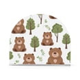 thumbnail image 2 of Acrylic Clear Cocktail Napkin Holder 2 Pack 4.1x4.9x2 inch Cute Bear with Tree, 2 of 9