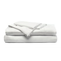 Cariloha Resort Viscose Derived from Bamboo Bed Sheets - Luxury, Cooling & Super Soft Bed Sheet Set - Includes Flat & Fitted Sheet Plus 2 Pillowcases - Queen - White