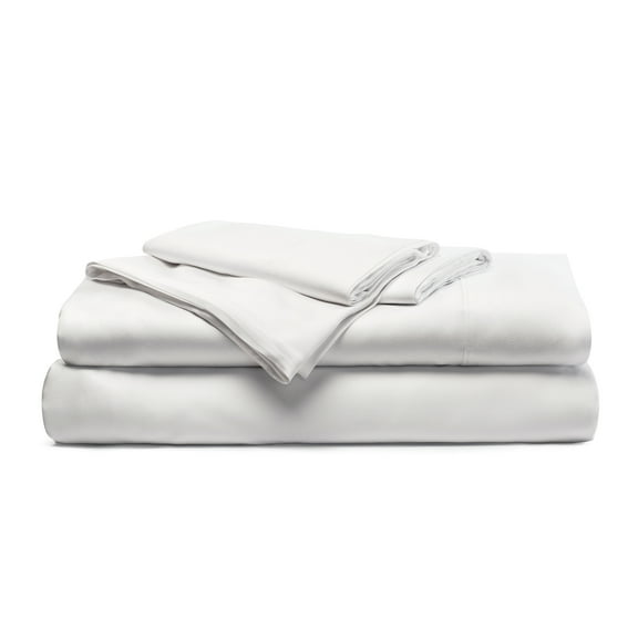 Cariloha Resort Viscose Derived from Bamboo Bed Sheets - Luxury, Cooling & Super Soft Bed Sheet Set - Includes Flat & Fitted Sheet Plus 2 Pillowcases - Queen - White