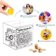 thumbnail image 3 of Xihbxyly Ofertas Relámpago de Hoy Prime Por Hora Tarro de Ahorro Transparente con Depósito Diario para La Gestión de Las Finanzas Personales Banco de Ahorro de Dinero 365 Días Banco de Monedas, 3 of 6