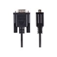 thumbnail image 4 of StarTech.com 3m RS232 Serial Null Modem Cable, Crossover Serial Cable w/Al-Mylar Shielding, DB9 Serial COM Port Cable Female to Male, Compatible w/DTE Devices - Tool-Less Design w/Thumbscrews, Black, F/M (9FMNM-3M-RS232-CABLE) - Null modem cable - DB-9 (F) to DB-9 (M) - 10 ft - molded, thumbscrews, crossover - black, 4 of 5
