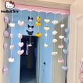 thumbnail image 4 of Sanrio Hello Kitty-cortina para puerta del dormitorio para niñas, bonita muñeca de felpa para sala de estar, partición decorativa, adorno de pared de fondo, 4 of 5
