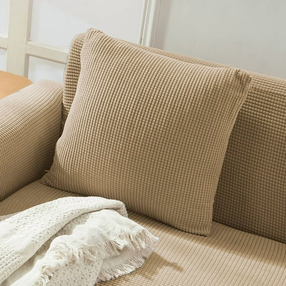 XmhyTop Decorative Pillow for Couch, Throw Pillows 40*40CM,Throw Pillow Set with Polyester Cover & PP Cotton Filling, 2 Pieces for Home Decor, Soft & Stylish ,Khaki