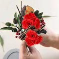 thumbnail image 5 of Cabezas De Flores De Rosas Artificiales, 100 Piezas De Rosas Sin Tallo De Marfil para Manualidades Decoración para Fiestas De Bodas 3 Cm Marfil, 5 of 5
