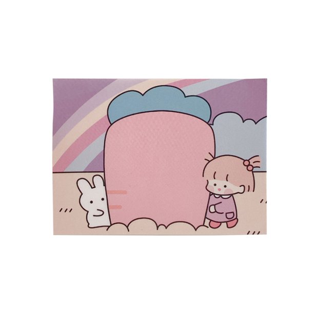 Blocs De Recordatorio Notas de dibujos animados para niña, artesanías en papel, almohadillas de recordatorio de mensajes creativos (estilo J) Tmvgtek Libre de BPA