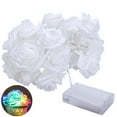 thumbnail image 1 of HEVIRGO 1 String Fairy Light High Brightness Realistic Battery Operated Beautiful LED Rose Flower Holiday Supplies Multi-color PE, 1 of 8