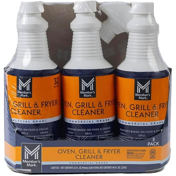 Grill and Fryer Cleaner, 32 oz., 3 pk.