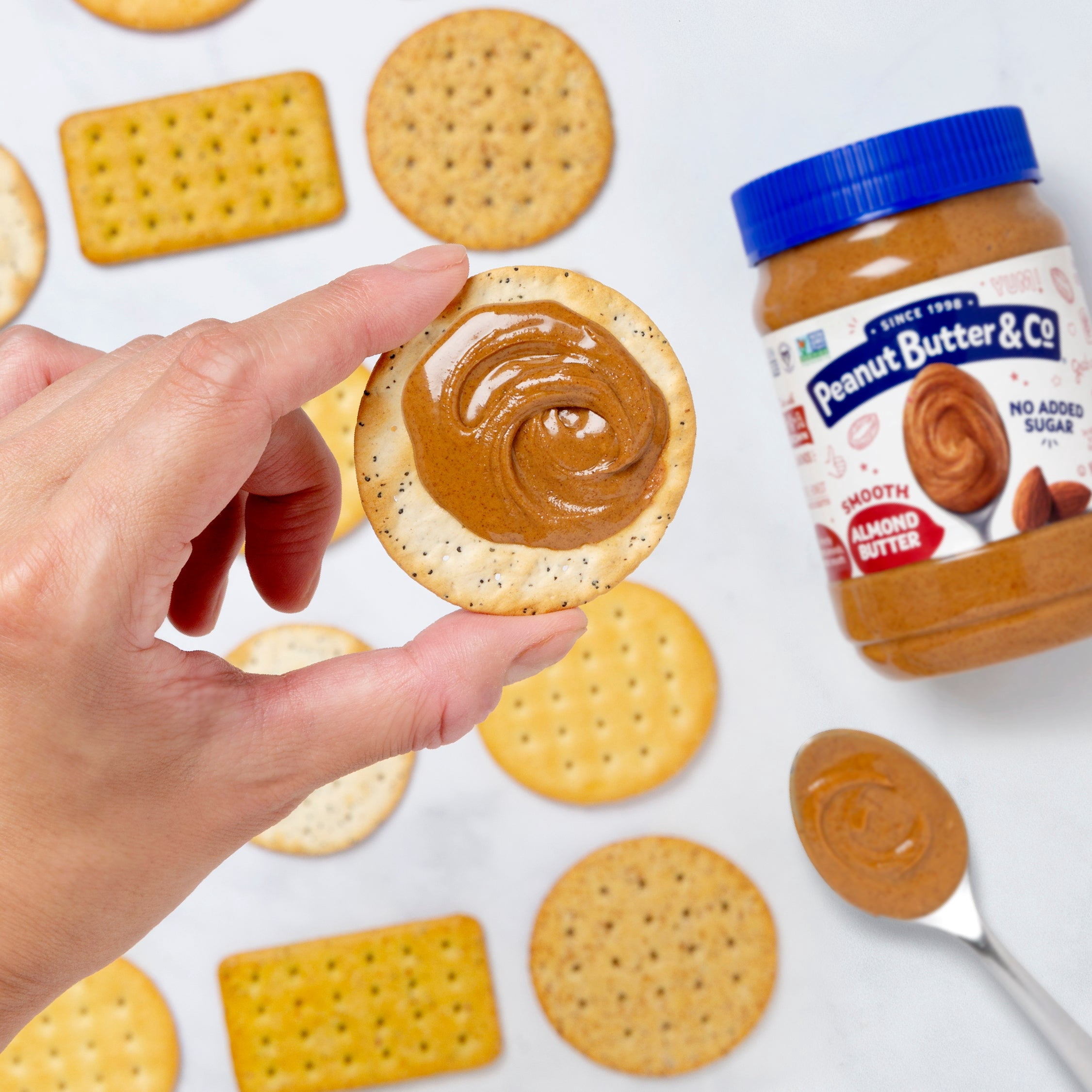 (Price/Case)Peanut Butter & Co. No Sugar Added All Natural Almond Butter 28 Ounce Jar - 6 Per Case