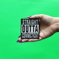 thumbnail image 2 of Straight Outta Connecticut Patch Embroidered Iron On, 2 of 2