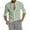 Light Green, variant on Mens Casual Long Sleeve Linen Shirts Buttons Down Solid Plain Roll-Up Sleeve Summer Beach Shirts (Size S-5XL)
