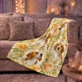 thumbnail image 6 of Vintage Beagle Portrait Collage Roses Nostalgic Floral Design, Peaceful Pet Portrait Pattern, Warm Flannel Blanket for Living Room and Bedroom, Dog Lovers Just Because Gift, Pet Lover Home Decor, 6 of 9