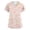 Beige, variant on Womens Scrub Tops Soft V Neck Short Sleeve Medical Working Tops