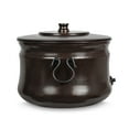 thumbnail image 2 of BirdRock Home Decorative Water Hose Pot with Lid - Distressed Bronze - 100 ft Hose, 2 of 6
