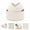 White, variant on 3 Piece Woven Cotton Rope Storage Basket Set, Round Nesting Organizer Bins for Bathroom, Bedroom, Nursery and Living Room