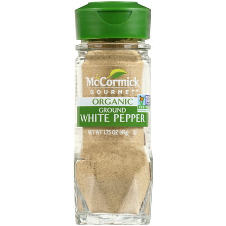 McCormick Gourmet Organic Ground White Pepper, 1.75