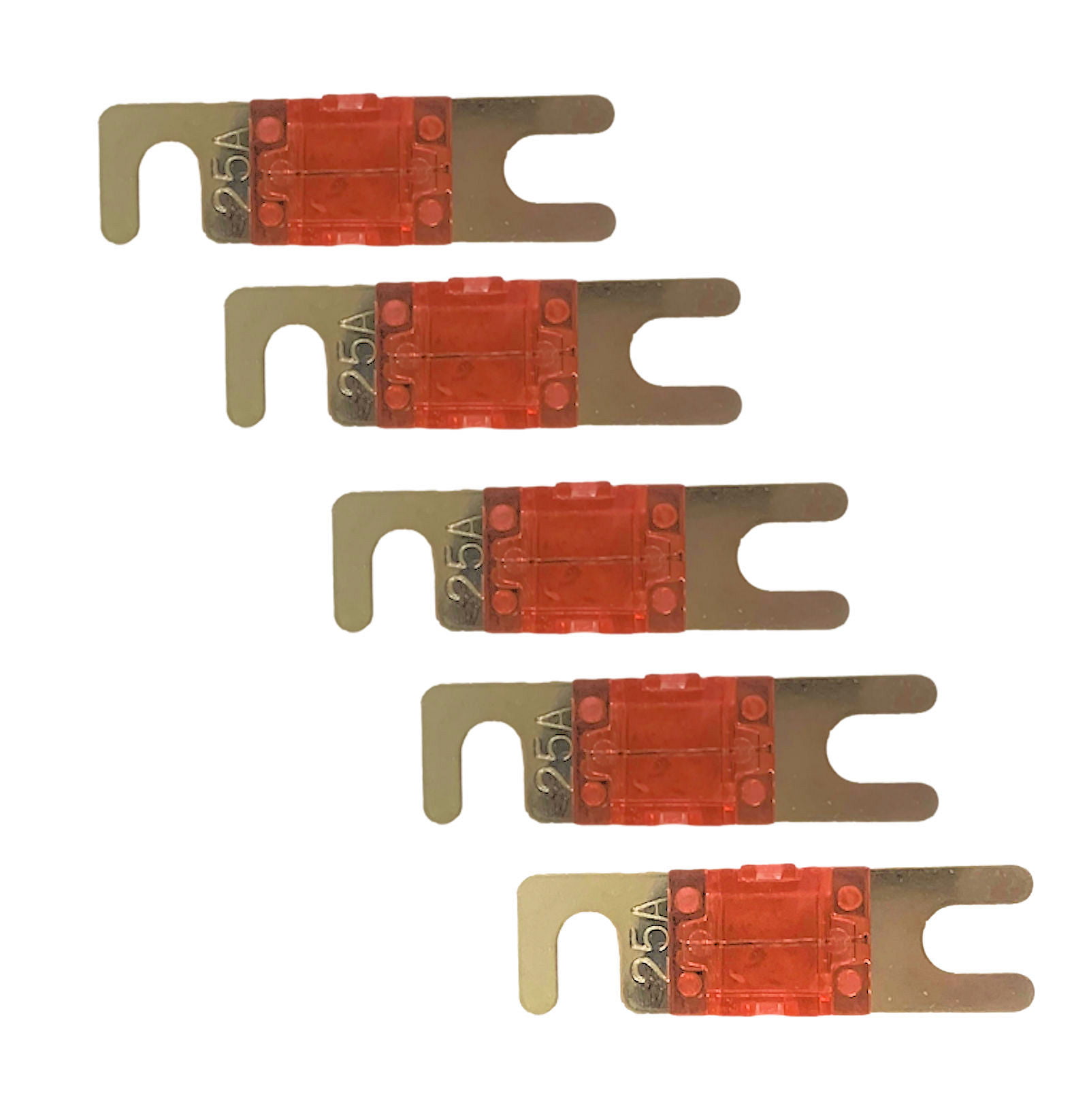 AUTOMOTIVE MINI BLADE AUTO FUSES 25 AMP NATURAL PACK OF 1000 
