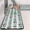 thumbnail image 2 of Kitchen Rugs Sets Of 2,Green Bigfoot and Tree Pattern Anti Fatigue Kitchen Mat Rugs Non Slip Washable,Decorative Kitchen Floor Mats for Kitchen,Sink,Laundry,17"x47"+17"x47", 2 of 5