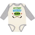 thumbnail image 3 of Inktastic My First Hockey Season Boys or Girls Long Sleeve Baby Bodysuit, 3 of 5