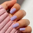 thumbnail image 2 of Set de uñas postizas press on JOYVVEW lila, talla mediana cuadrada, 28 piezas, 2 of 7
