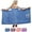Blue, variant on Plus Size Wearable Bath Towel with Straps, Absorbent Women's Shower Wrap Skirt 2-Button Design, Soft Spa Bathrobe Body Wrap for Gym Dorm Sauna, Quick Dry Elastic Bathing Dress Cover Up