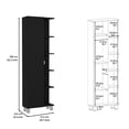 thumbnail image 2 of 62" High Cabinet with Exterior and Interior Shelves / Solve Storage Problems in Limited Rooms, 2 of 3