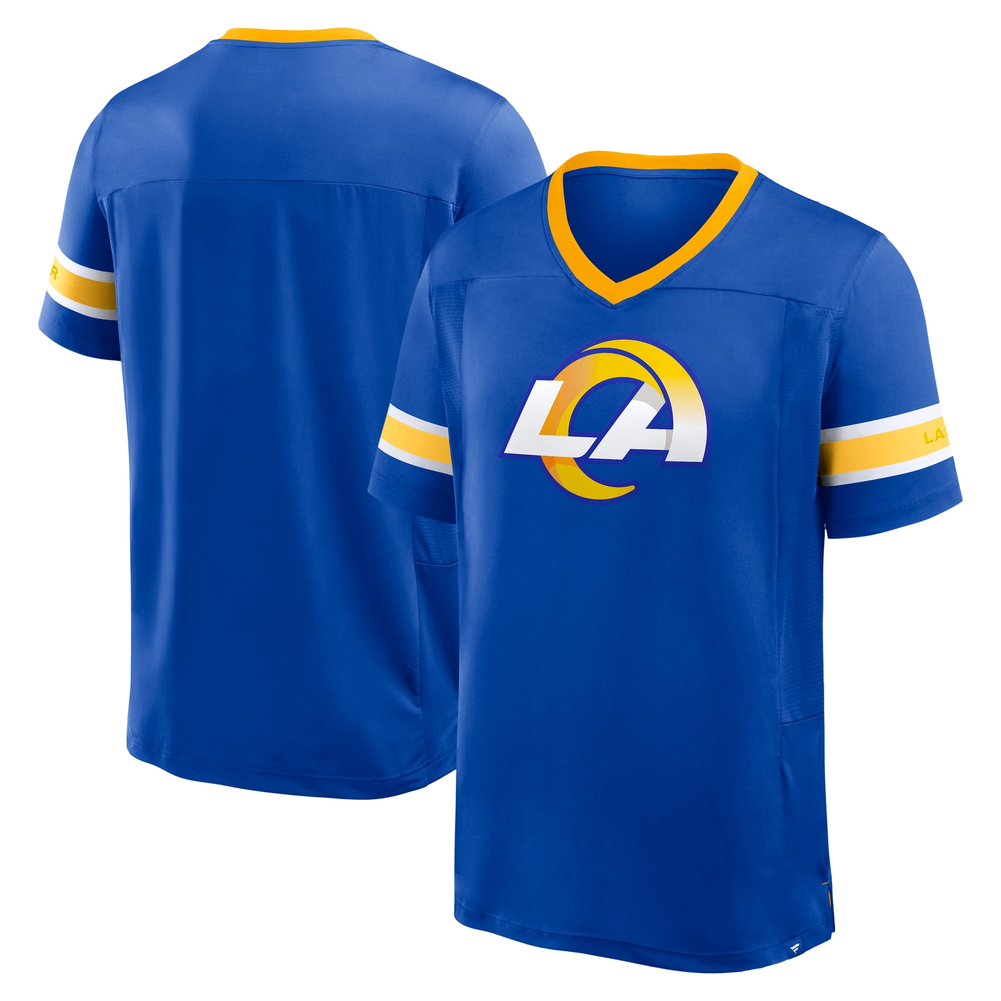 Men's Fanatics Royal Los Angeles Rams Hometown Premium Hashmark V-Neck T-Shirt