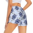 thumbnail image 3 of Fotbe Turtle with Blue Stones Womens High Waist Running Shorts Athletic Workout Quick Dry Shorts for Women with Pockets Gym Yoga Summer Shorts-Small, 3 of 9