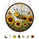 thumbnail image 2 of Acrylic Puzzles Suncatcher Window Hanging 83 Pieces Stained Glass Acrylic Puzzle Song Decoration For Women Men Mom Birthday Home Decor, 2 of 9