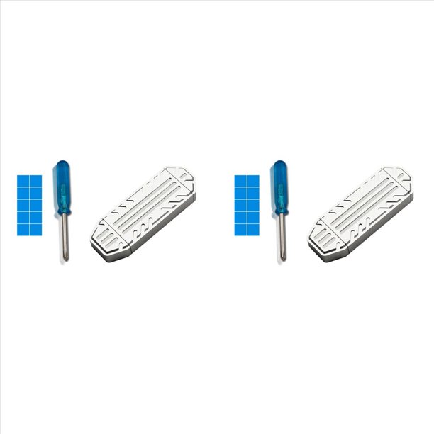 2X Carcasa Externa para SSD M.2 NVME, USB 3.2 Gen2, 10 Gbps, Tipo A + Tipo C, Compatible con para SSD M.2 NVME 2230