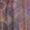 thumbnail image 4 of Designart 'Honeycomb Capital Gold VIII' Modern & Contemporary Curtain Panel, 4 of 5
