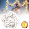 thumbnail image 2 of ZFSBZBS 1Pc LED Rose Flower String Lights Rose Lights for Home Room Bedroom Decor Operated Lights for Birthday Wedding,White,6-meter 40 light plug-in model, 2 of 9