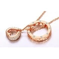 thumbnail image 3 of Silver Heart Necklace with Cubic Zirconia Stones, 3 of 4